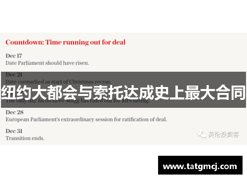 纽约大都会与索托达成史上最大合同